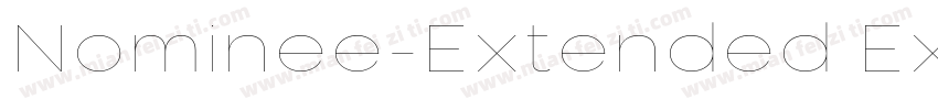 Nominee-Extended Extended字体转换